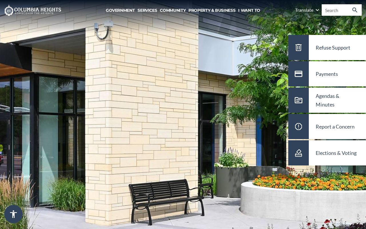 Columbia Heights residents directory City of Columbia Heights records-service page
